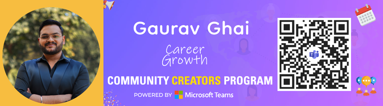 Gaurav Banner Image | Community Creators Program | Microsoft