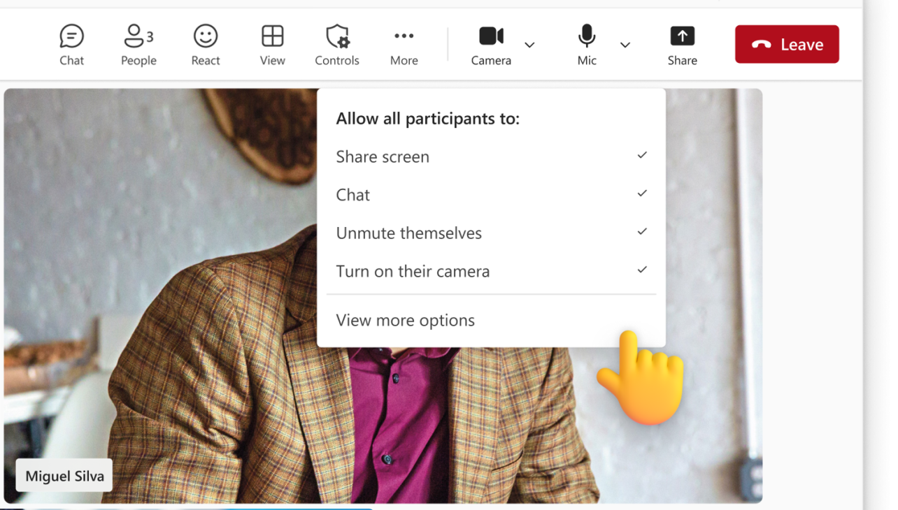 Meeting Options Arrive in Microsoft Teams for Microsoft 365 Subscribers